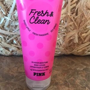 Pink Victoria’s Secret fresh and clean moisturizer
